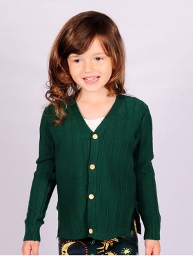 Kids Solid Colour Button Sweater